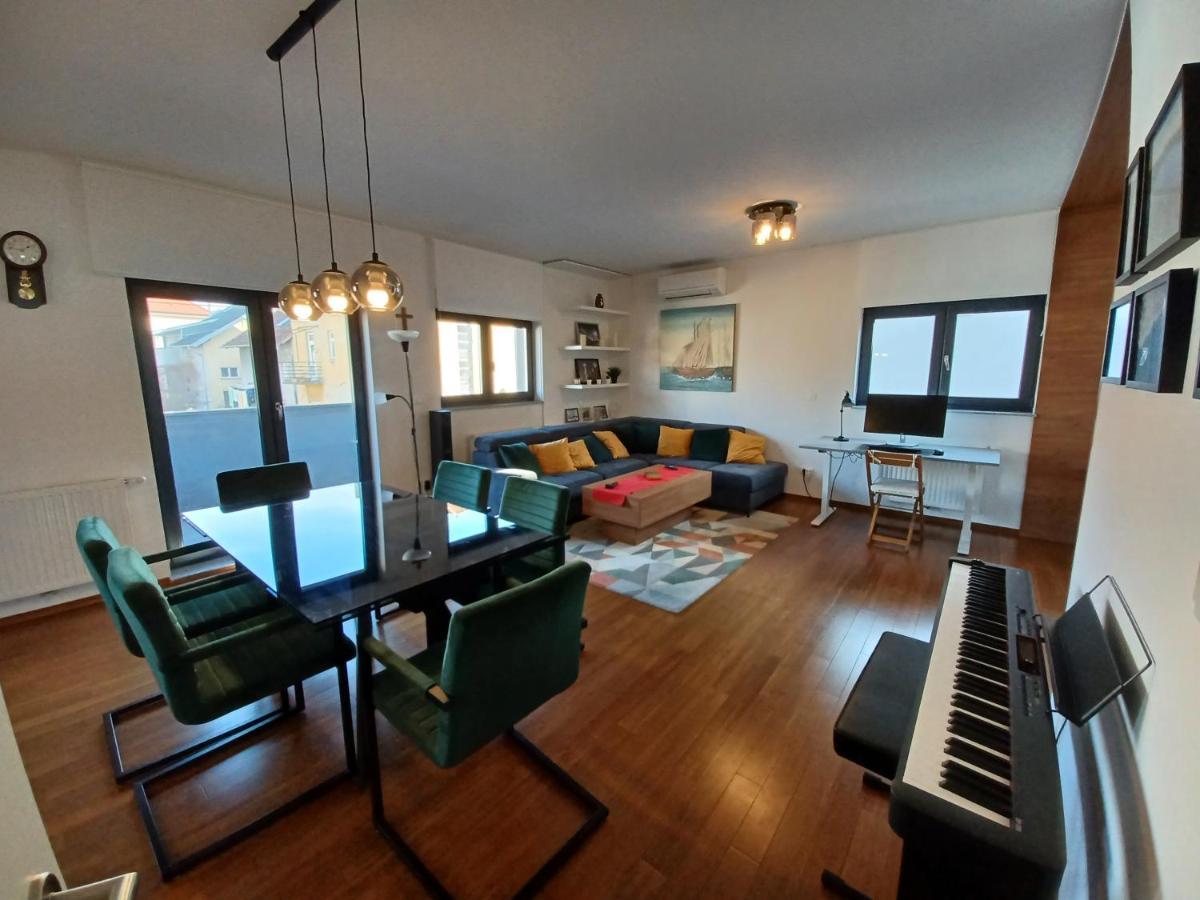 Modern 4-Star Luxury Apt - Wfh Ready, Free Parking Zagreb Eksteriør bilde